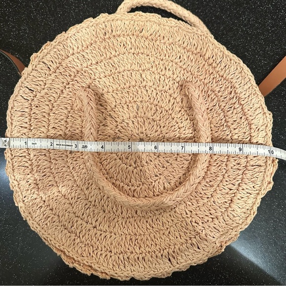 H&M Tan Raffia Woven Round Bag - Picture 7 of 7
